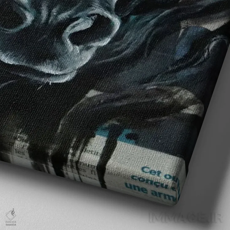 تابلو اِسین اثر آناگرُز - نمای نزدیک بافت بوم