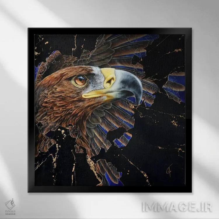 تابلو اکارا اثر آناگرُز - نمای قابدار مشکی