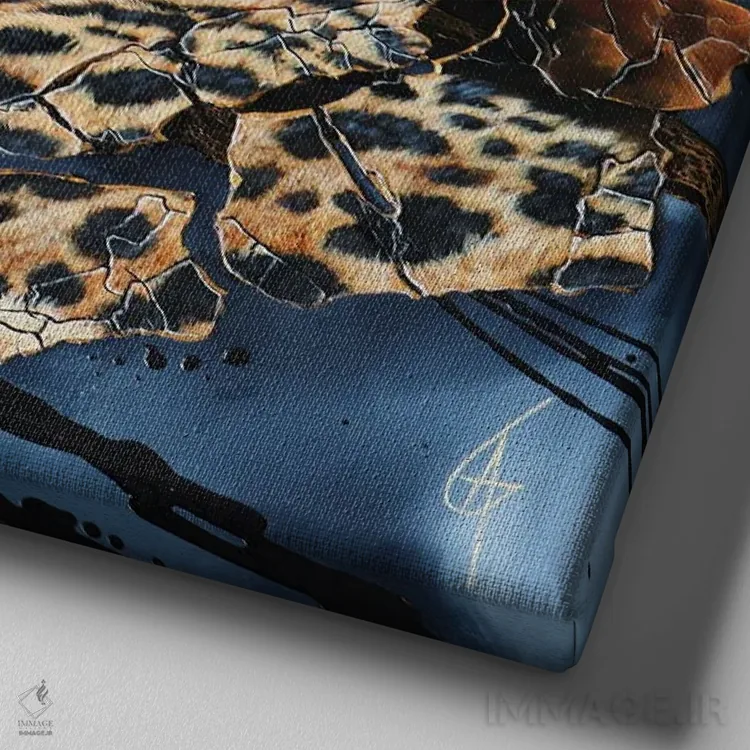 تابلو لهولیمو اثر آناگرُز - نمای نزدیک بافت بوم