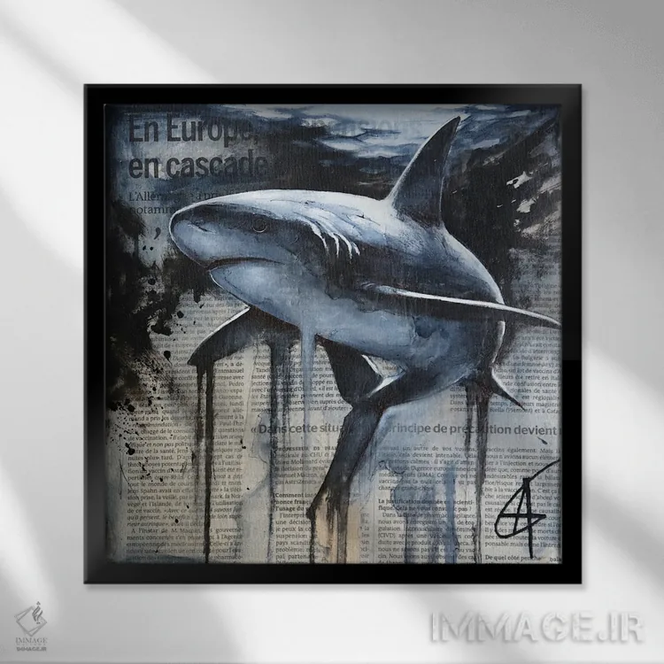 تابلو اِجا اثر آناگرُز - نمای قابدار مشکی