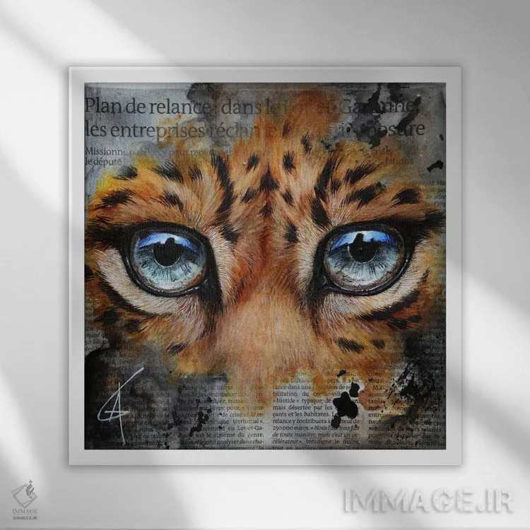 تابلو وو اثر آناگرُز - نمای قابدار سفید