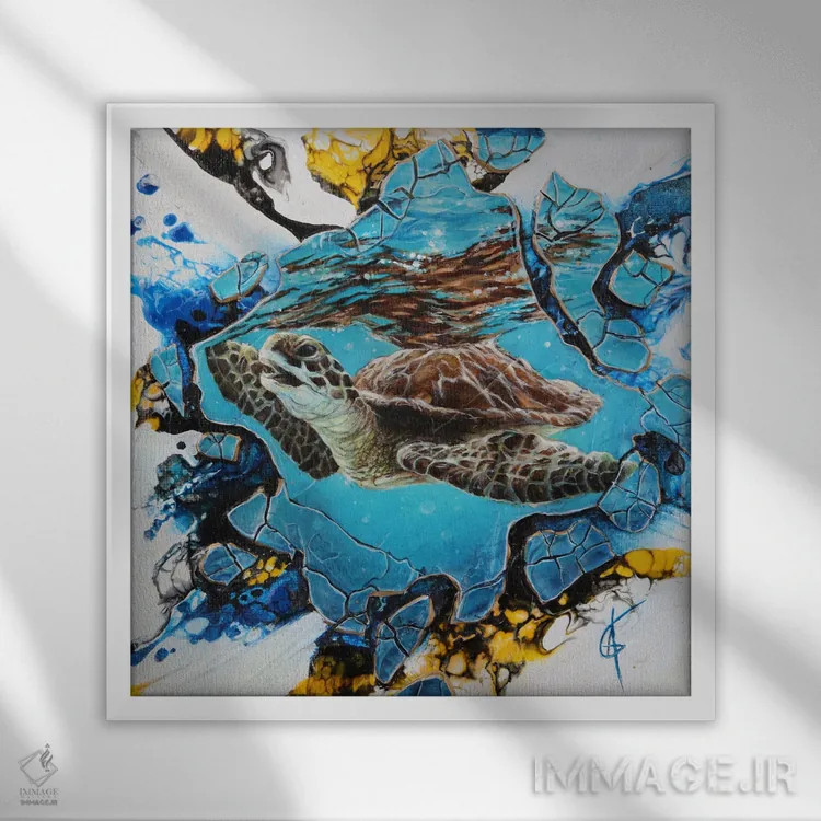 تابلو لاومه (حرف آخر نویسه خراب دارد) اثر آناگرُز - نمای قابدار سفید