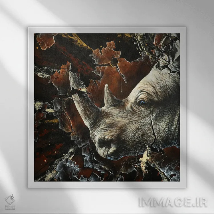 تابلو اینیاثی اثر آناگرُز - نمای قابدار سفید