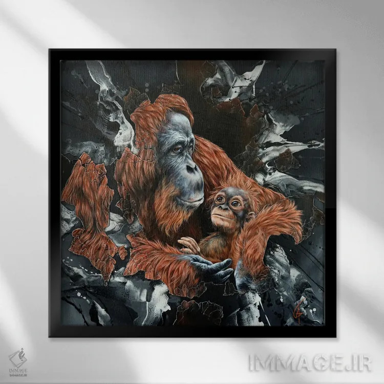 تابلو می (یا مِی، حسب تلفظ) اثر آناگرُز - نمای قابدار مشکی