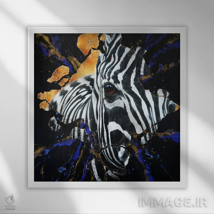 تابلو مادهان اثر آناگرُز - نمای قابدار سفید