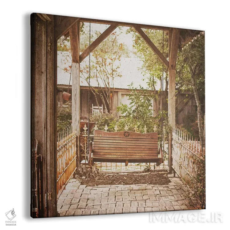 تابلو رقص سوینگ روستایی (یا تاب روستایی - بستگی به زمینه تصویری دارد) اثر آن هادک - نمای پرسپکتیو محصول