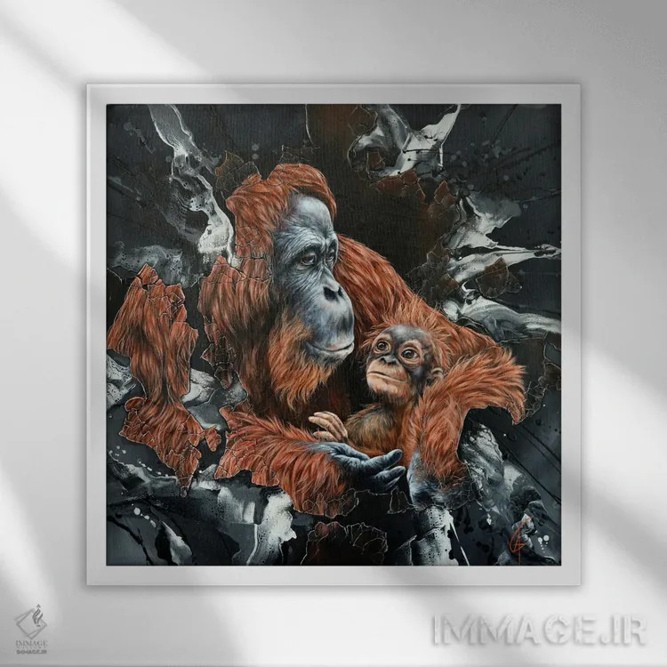 تابلو می (یا مِی، حسب تلفظ) اثر آناگرُز - نمای قابدار سفید