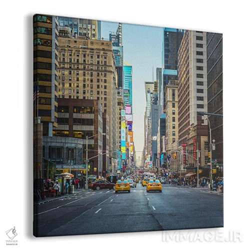 تابلو غروب خیابان هفتم نیویورک اثر آن هادک - نمای پرسپکتیو محصول