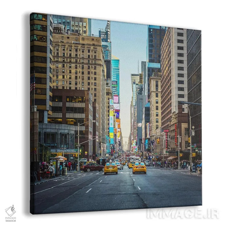 تابلو غروب خیابان هفتم نیویورک اثر آن هادک - نمای پرسپکتیو محصول