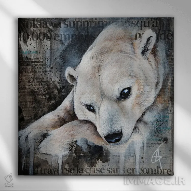 تابلو ایبهله اثر آناگرُز - نمای روبهرو روی دیوار