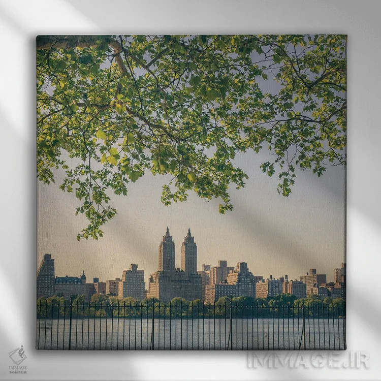 تابلو غروب پارک مرکزی نیویورک اثر آن هادک - نمای روبهرو روی دیوار