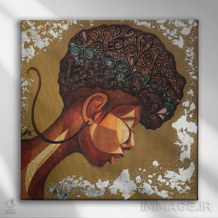 تابلو شاهین اثر اشلی جوی - نمای روبهرو روی دیوار