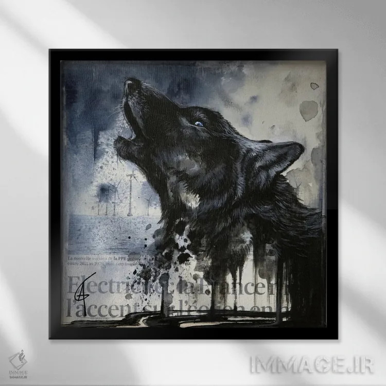 تابلو فارکاش اثر آناگرُز - نمای قابدار مشکی