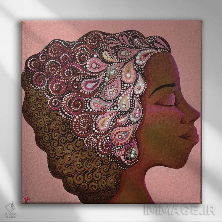تابلو عشق مادرانه: مادر اثر اشلی جوی - نمای روبهرو روی دیوار