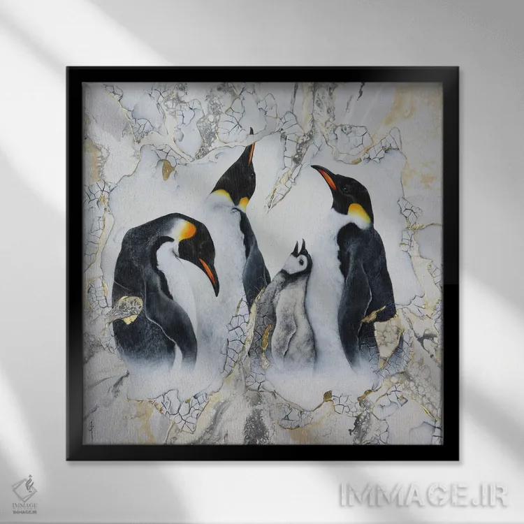 تابلو سامان/سمان اثر آناگرُز - نمای قابدار مشکی