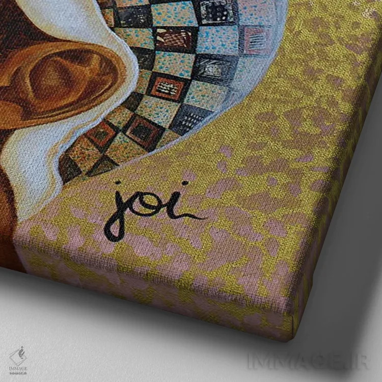 تابلو بسیار مورد لطف قرار گرفته اثر اشلی جوی - نمای نزدیک بافت بوم