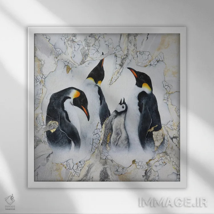 تابلو سامان/سمان اثر آناگرُز - نمای قابدار سفید