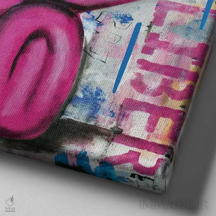 تابلو ناپلئون اثر آرتاش هاکوبیان - نمای نزدیک بافت بوم