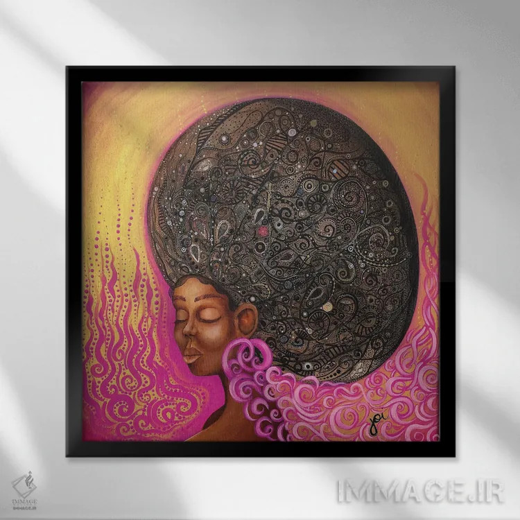 تابلو چه چیزی زیر کاپوت پخته میشود؟ (اصطلاح/طنز) اثر اشلی جوی - نمای قابدار مشکی