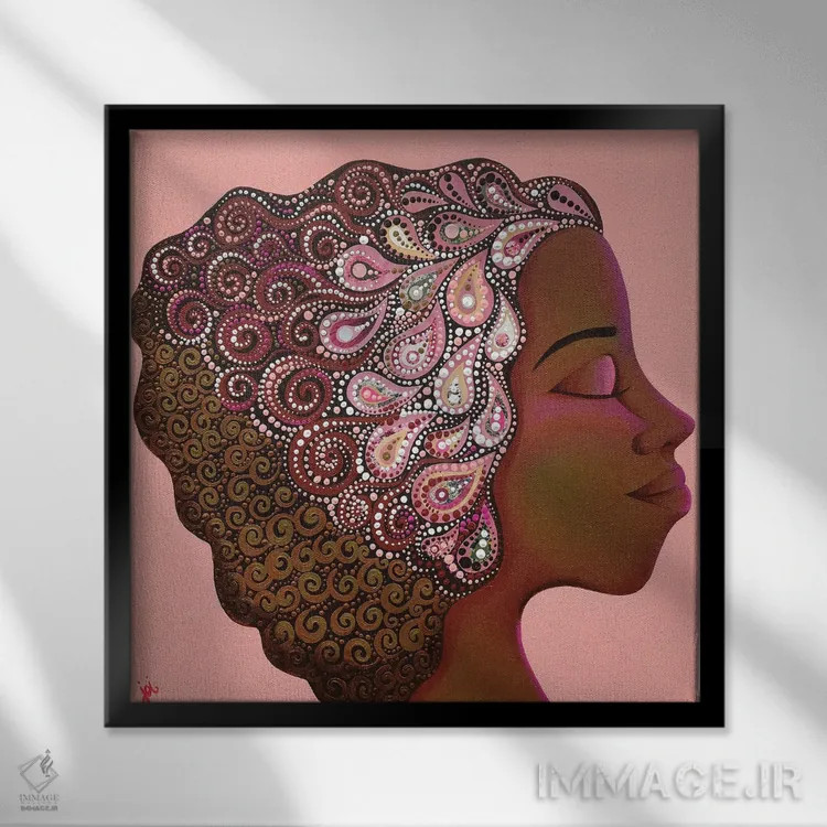 تابلو عشق مادرانه: مادر اثر اشلی جوی - نمای قابدار مشکی