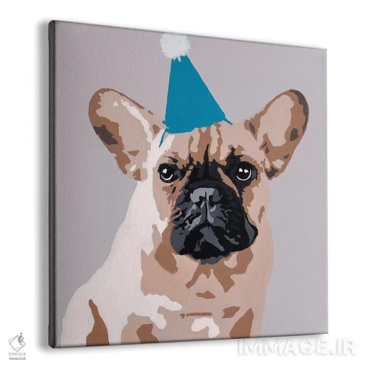 تابلو میلو خاکستری روشن (نام خاص یا رنگ) اثر جولی احمد - نمای پرسپکتیو محصول