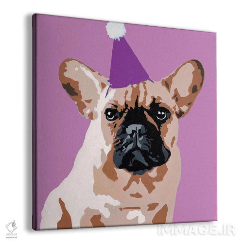 تابلو میلو روی بنفش اثر جولی احمد - نمای پرسپکتیو محصول