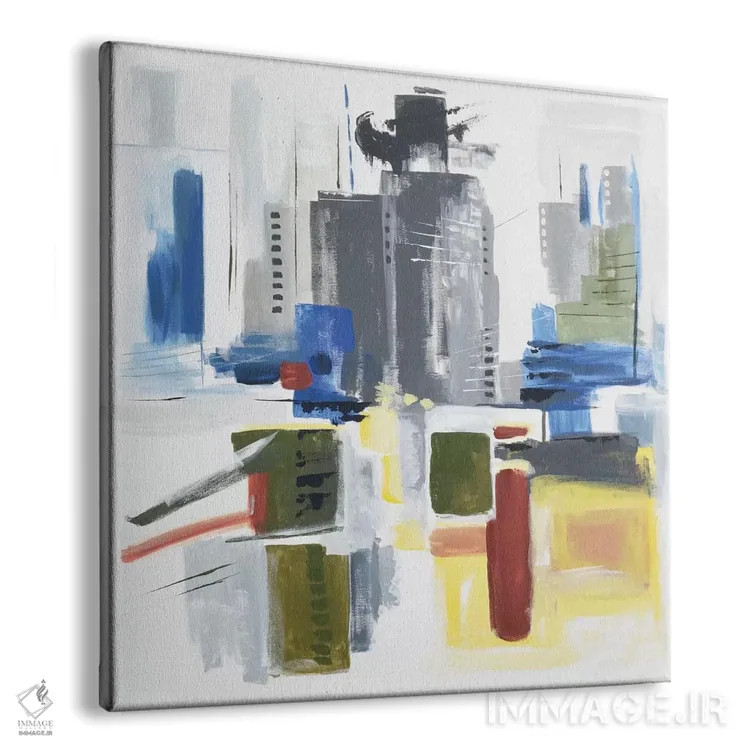 تابلو انتزاع معماری اثر جولی احمد - نمای پرسپکتیو محصول