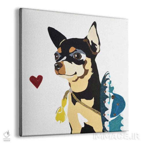 تابلو فیجت ویگلزوُرث با یک کلاه مکزیکی آبی اثر جولی احمد - نمای پرسپکتیو محصول