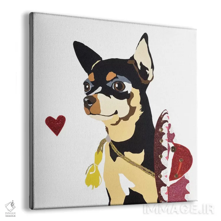 تابلو فیجت ویگلزوُرث با یک کلاه مکزیکی قرمز اثر جولی احمد - نمای پرسپکتیو محصول