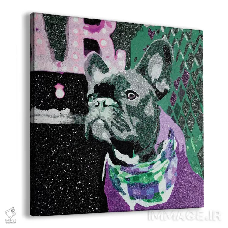 تابلو بیگی در بنفش اثر جولی احمد - نمای پرسپکتیو محصول