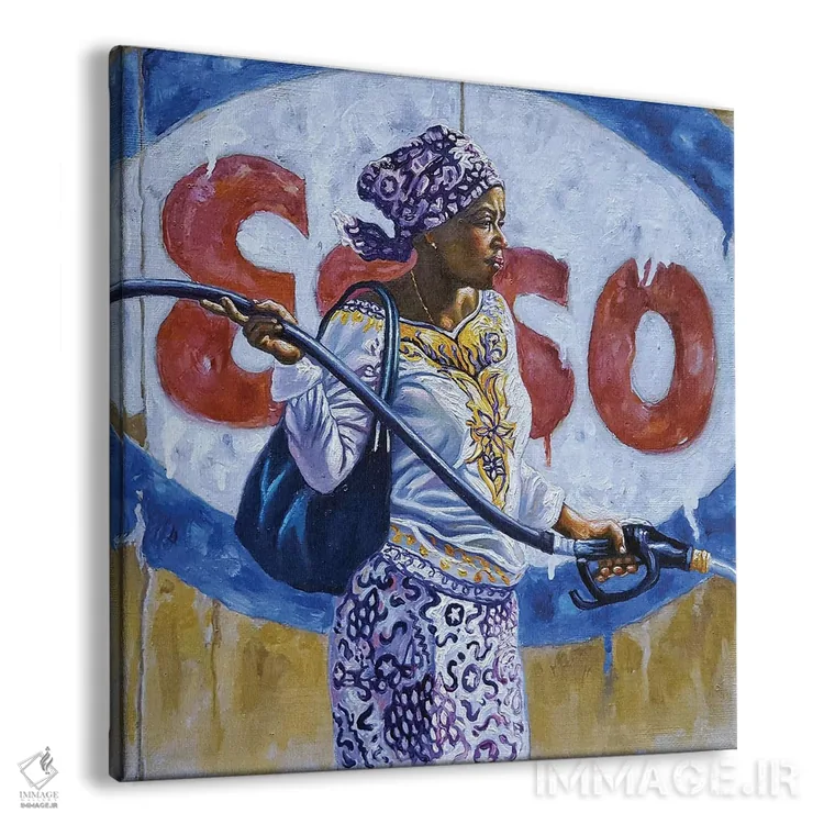 تابلو اسو (نام/برند یا اشاره خاص) اثر علی حسون - نمای پرسپکتیو محصول