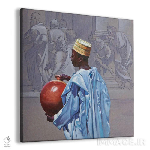 تابلو مدرسه میلان سوم اثر علی حسون - نمای پرسپکتیو محصول