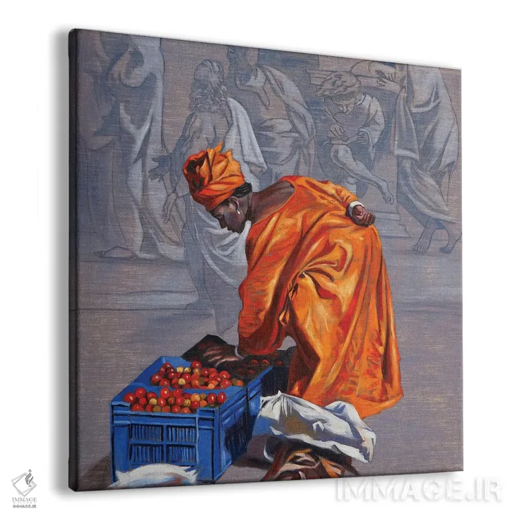 تابلو مدرسه میلان چهارم اثر علی حسون - نمای پرسپکتیو محصول