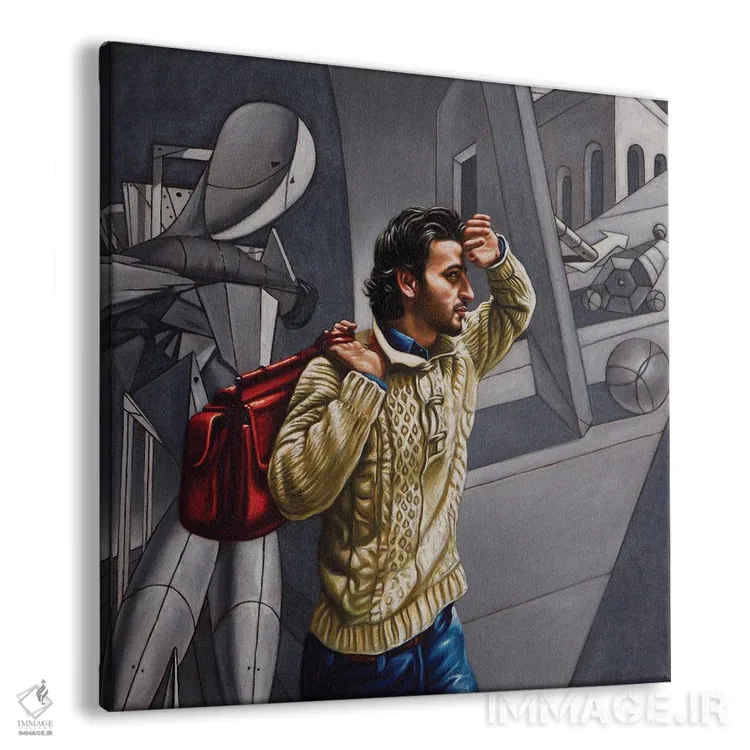 تابلو متافیزیک یکم اثر علی حسون - نمای پرسپکتیو محصول