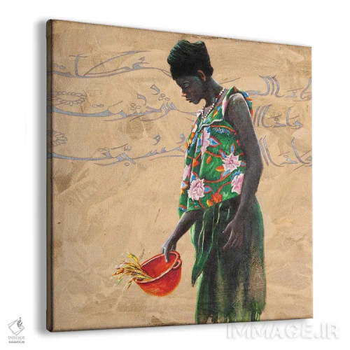 تابلو کاسه قرمز اثر علی حسون - نمای پرسپکتیو محصول