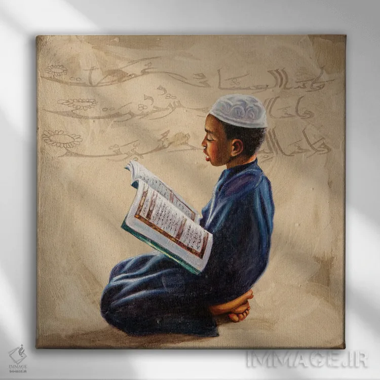 تابلو خواننده (ایتالیایی/اسم خاص) اثر علی حسون - نمای روبهرو روی دیوار