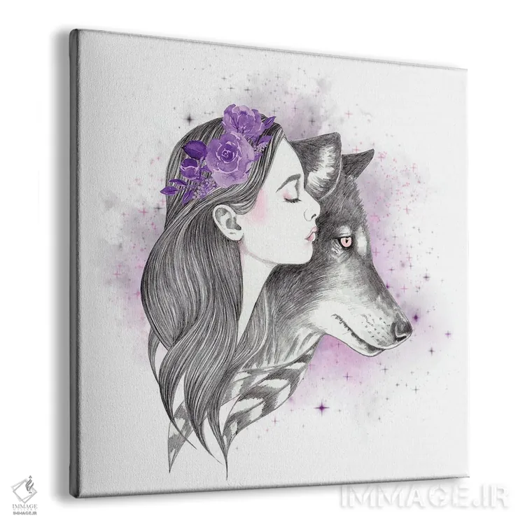 تابلو ماه سایه اثر آندریا هرنیاک - نمای پرسپکتیو محصول