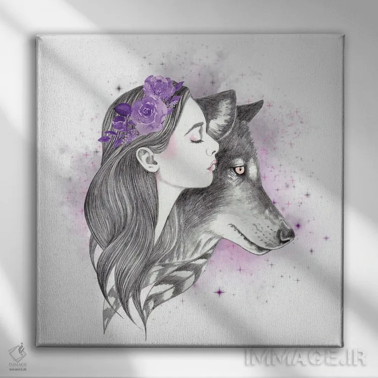 تابلو ماه سایه اثر آندریا هرنیاک - نمای روبهرو روی دیوار