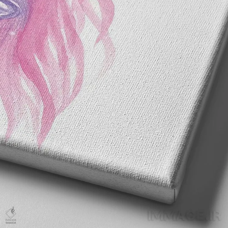 تابلو رزهای وحشی اثر آندریا هرنیاک - نمای نزدیک بافت بوم