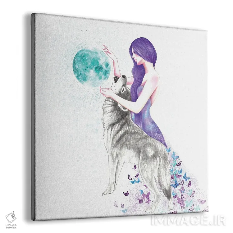 تابلو پروانهٔ ماه اثر آندریا هرنیاک - نمای پرسپکتیو محصول