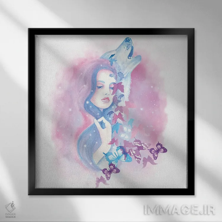 تابلو همهٔ ستارگان اثر آندریا هرنیاک - نمای قابدار مشکی