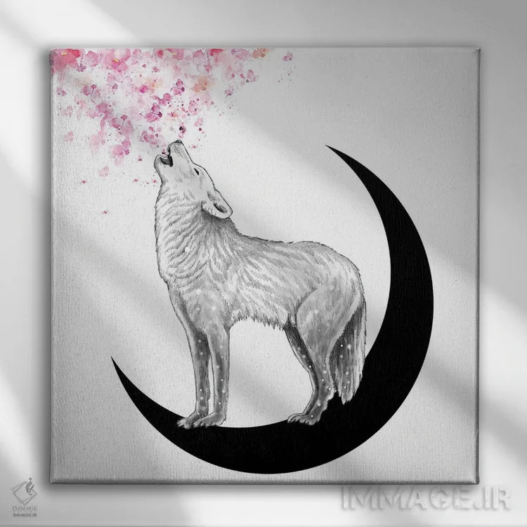 تابلو تنها شکوفه بزن اثر آندریا هرنیاک - نمای روبهرو روی دیوار