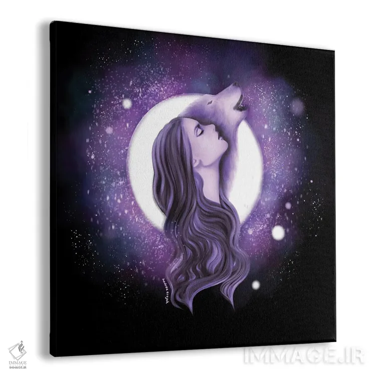 تابلو قلب ماه کامل اثر آندریا هرنیاک - نمای پرسپکتیو محصول