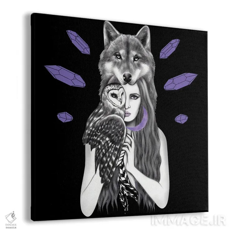 تابلو درون وحشی (روح آزاد) اثر آندریا هرنیاک - نمای پرسپکتیو محصول