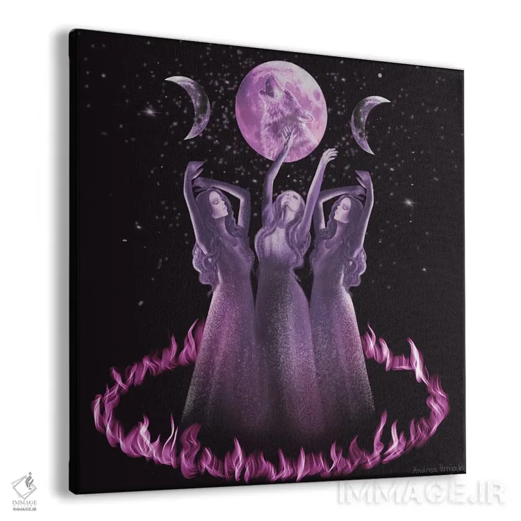 تابلو خواهران اثر آندریا هرنیاک - نمای پرسپکتیو محصول