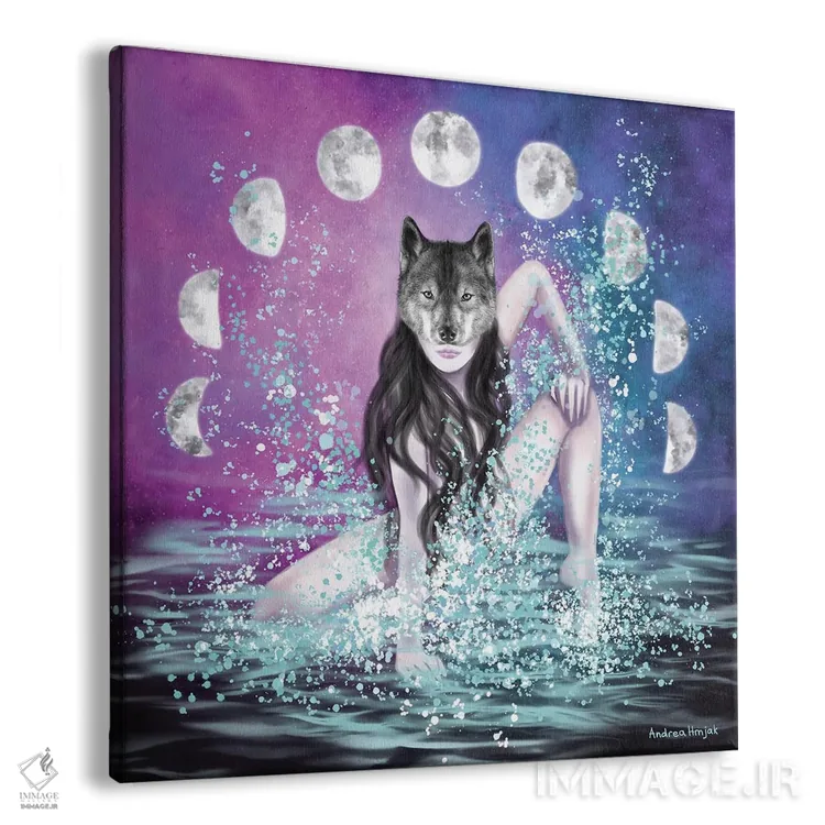 تابلو رودخانهٔ وحشی اثر آندریا هرنیاک - نمای پرسپکتیو محصول