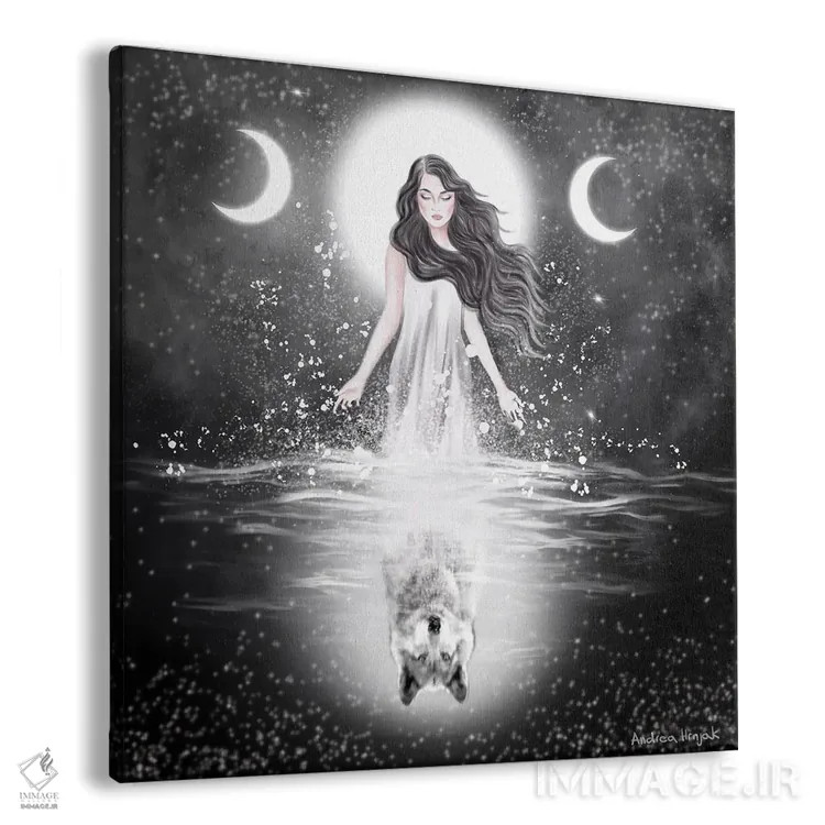 تابلو مهتاب اثر آندریا هرنیاک - نمای پرسپکتیو محصول