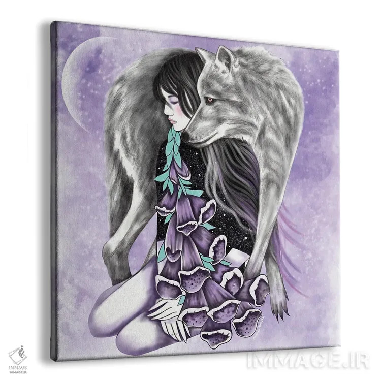 تابلو گل انگشتانه (گیاه) اثر آندریا هرنیاک - نمای پرسپکتیو محصول