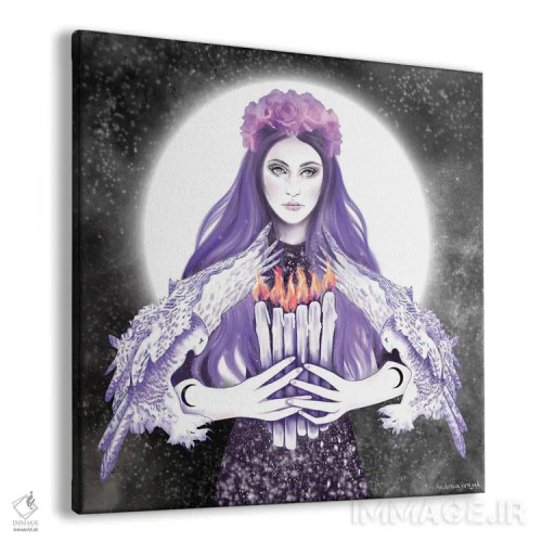 تابلو شش شمع اثر آندریا هرنیاک - نمای پرسپکتیو محصول