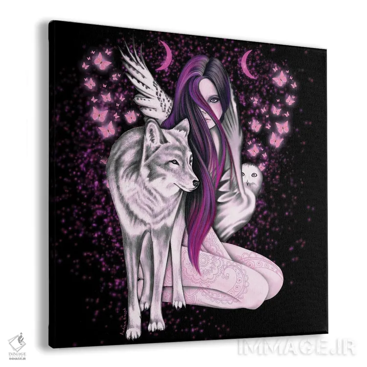 تابلو شبهای اسرارآمیز اثر آندریا هرنیاک - نمای پرسپکتیو محصول